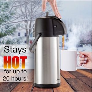 Asani Thermal Coffee Airpot 101oz Carafe 17 Cups